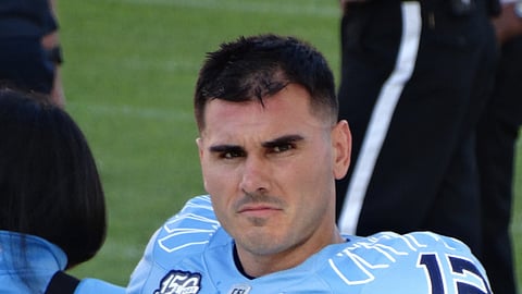 Chad Kelly with the Toronto Argonauts in 2023