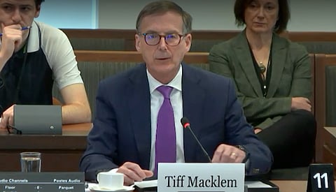Bank of Canada Governor Tiff Macklem  