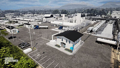 Hydrogen filling station in Vancouver