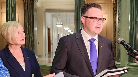 Nadine Wilson has handed leadership of the Sask United Party to former deputy leader Jon Hromek
