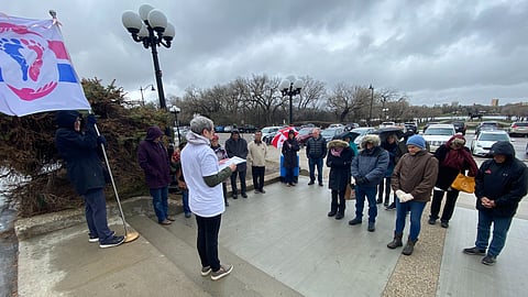 The Saskatchewan Pro-Life Association proclaimed Respect for Life Month May 1, 2024 at the Saskatchewan Legislature in Regina, despite the unwillingness of the provincial government to allow an official proclamation.