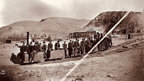 Alberta’s first coal mining community of Coalbanks — now known as Lethbridge.