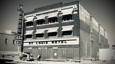 Prior to its restoration in 2011, the St. Louis Hotel was a notorious hub of Calgary’s homeless.