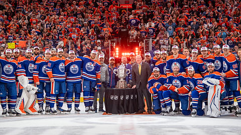 The Edmonton Oilers won the Clarence Campbell trophy as Western Conference champions on June 2, 2024 to advance to the Stanley Cup Final