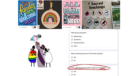 These images from Edmonton Christian Schools were compiled by the Stand For ECS website