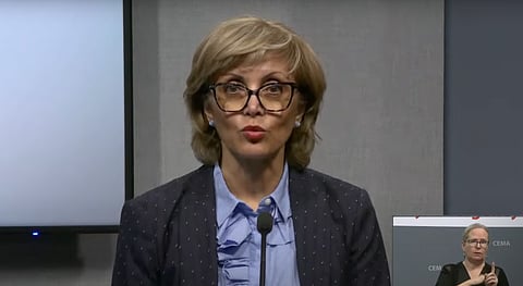 Jyoti Gondek offered an update on the water main break affecting Calgary's water usage. 