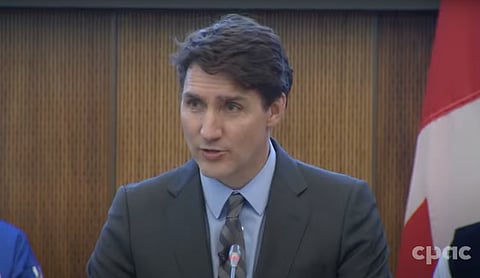 Prime Minister Justin Trudeau delivers remarks at the National Indigenous History Month Reception in Ottawa.