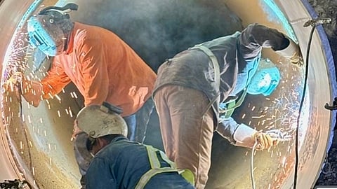 Crews put final welds on Calgary water main
