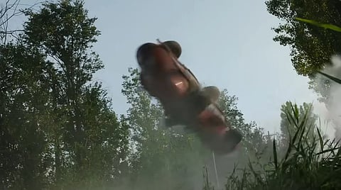 Portago crash scene from 2023’s ‘Ferrari’