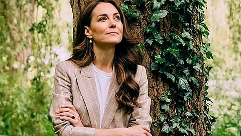Princess Catherine at Windsor Castle this week. 