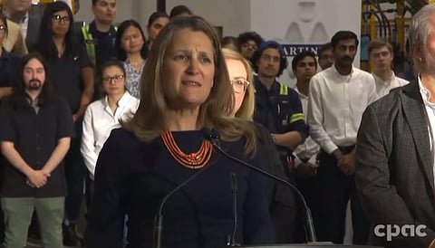 Chrystia Freeland praised Liberal candidate Leslie Church (Toronto-St. Paul's, ON) and said the alternative was cold, cruel, and small. 