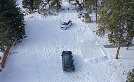 Daylight shot of the area of the shootout