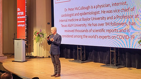 Dr. Peter McCullough speaks at the Reclaiming Canada Conference (June 22, 2024)