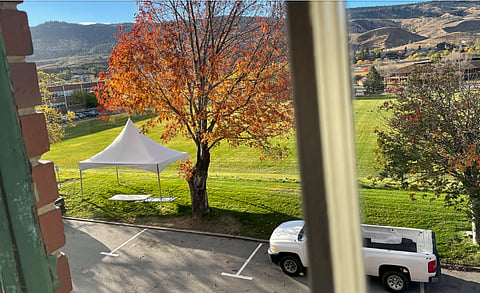 The photo is from my office when I worked for the First Nations Tax Commission in Kamloops, BC in 2022.