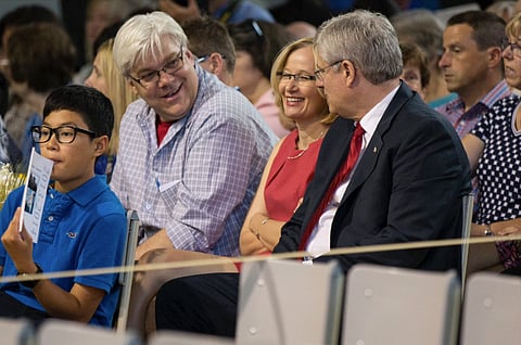 Mark Kihn with Stephen Harper