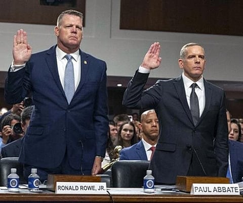 Ronald Rowe and Paul Abbate appear before senate committee