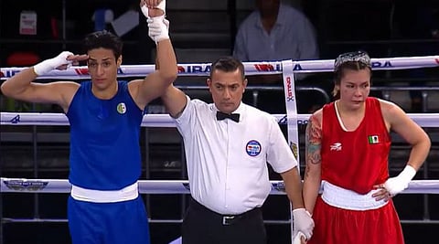 Male boxer competes in women's Olympic boxing match