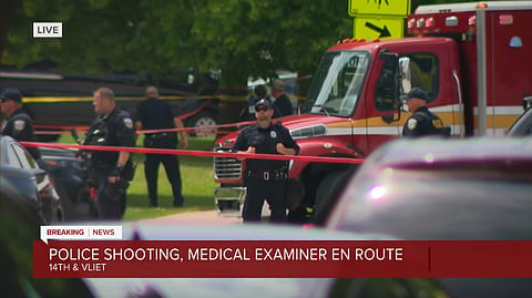 Shooting scene in Milwaukee