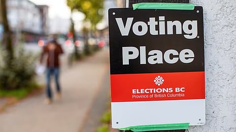 BC election polling station 