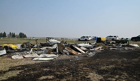 St. Paul RCMP need help to find arsonist who torched trailer being used  residential school investigation