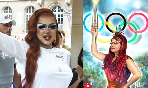 WATCH: Olympic torch carried by three drag queens, Snoop Dogg