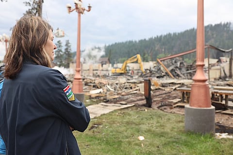 Danielle Smith said the images from Jasper are tough to see. 
