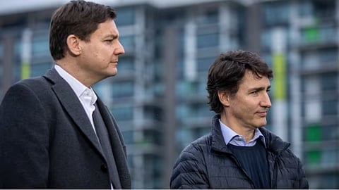BC Premier David Eby with Justin Trudeau, Prime Minister of Canada
