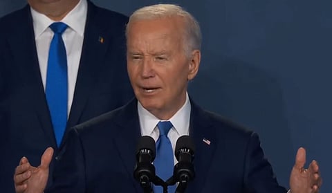 Joe Biden said he was going to hand it over to Volodymyr Zelenskyy. 