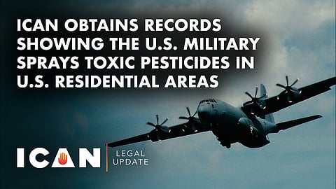 Information request reveals US military sprays pesticides over cities 