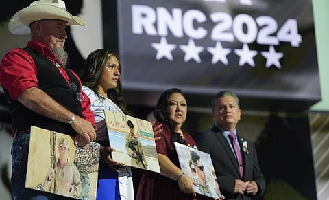 Gold Star families on stage at the RNC