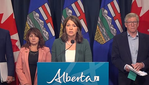 Alberta Premier Danielle Smith and Health Minister Adriana LaGrange shared details from the final report from the Food Safety and Licensed Facility-Based Child Care Review Panel. 