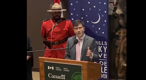Garnett Genuis said officials in the Canadian government wanted to vet and censor his remarks at a citizenship ceremony in his riding. 