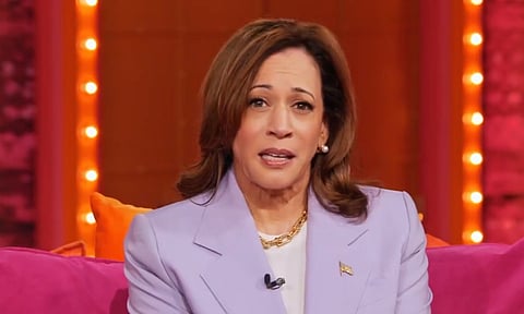 Kamala Harris said people should vote. 