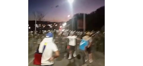 Protesters on the streets of Venezuela