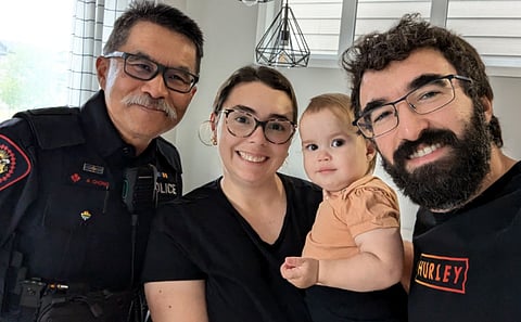 Const. Chong, along with parents Verga and Nacbar and Camila