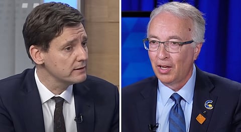David Eby and John Rustad