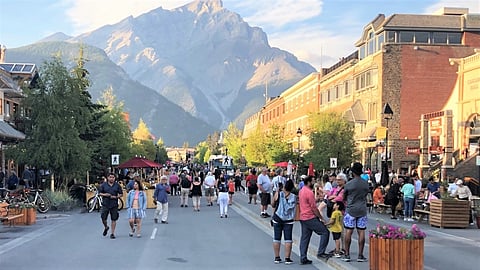 Banff Ave has been closed to car traffic for the past four summers