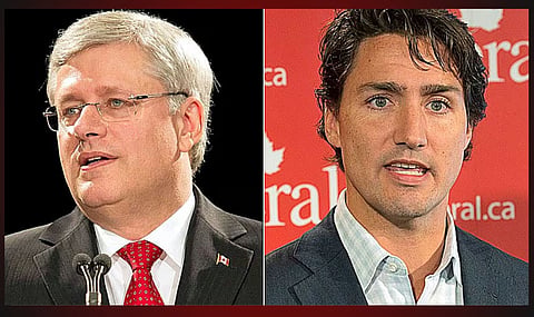 Stephen Harper, Justin Trudeau