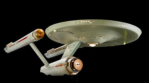 The original model of the Starship Enterprise is ironically housed in the Boeing Pavilion of the Smithsonian Institute in Washington, DC.