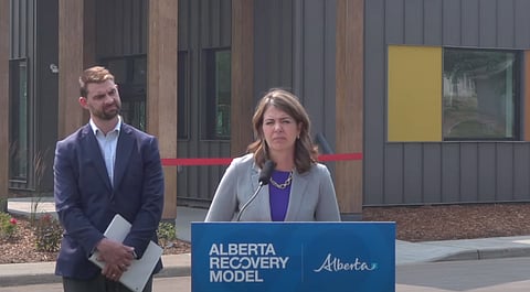 Alberta Premier Danielle Smith and Mental Health and Addictions Minister Dan Williams announced the opening of the Lakeview Recovery Community. 