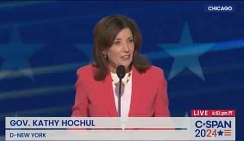 Kathy Hochul said if people are tired of Donald Trump, they should talk to New Yorkers. 