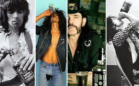 Jack Daniels is the unofficial brand for rockstars.