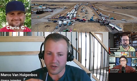 Chris Carbert joined independent Alberta  journalist Jason Lavigne’s podcast with Coutts participant Marco Van Huigenbos and Alberta political commentator MartyUpNorth