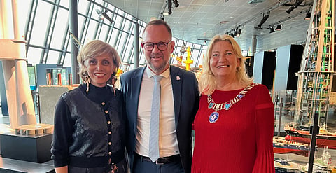 Calgary Mayor Jyoti Gondek at the World Energy Cities Partnership in Norway 