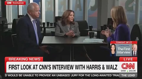 Harris and Walz interviewed on CNN August 29 2024