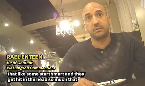 WATCH: Commanders VP tells undercover journalist NFL’s DEI agenda is a ‘performative’ cash-grab, head injuries lead to conspiracy theories