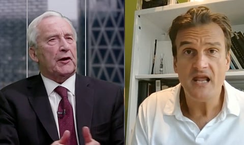 Political consultant Yaroslav Baran (right) doesn't expect an early election, but says that when it happens it will be 'the dirtiest ever,' as the Liberals fight to survive.