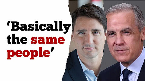 WATCH: Scheer says Justin Trudeau and Mark Carney are “basically the same people,” 