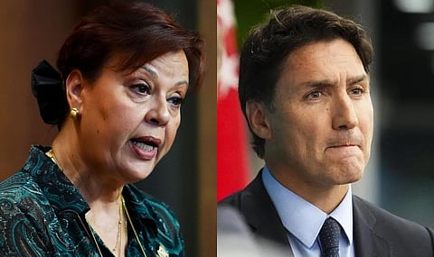 Assistant Deputy Speaker of the House of Commons Alexandra Mendès, Prime Minister Justin Trudeau