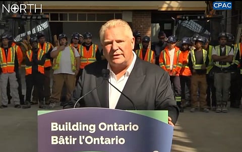 Doug Ford likened the Canadian government's safe supply program to giving poker chips to a gambling addict or free alcohol to an alcoholic.  
